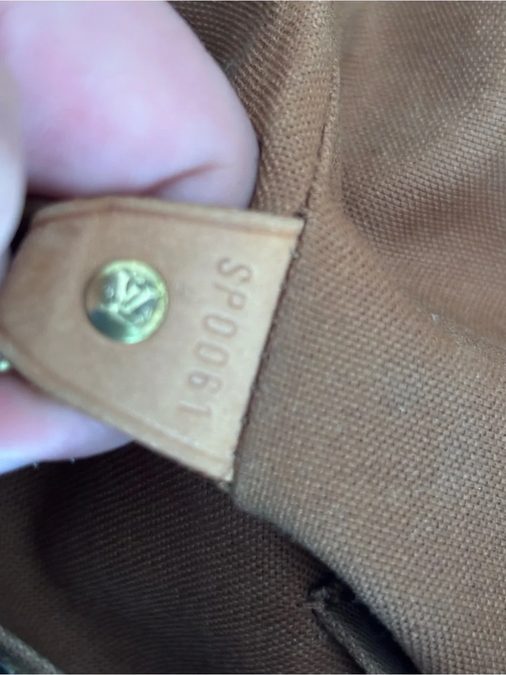 Louis Vuitton Monogram Canvas Messenger Bag in Brown and Tan